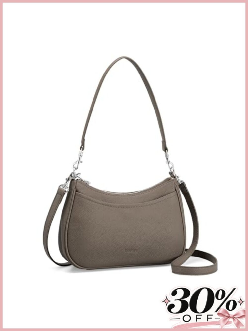 Genuine Leather Crossbody Hobo Bag Anti Theft Shoulder Purse